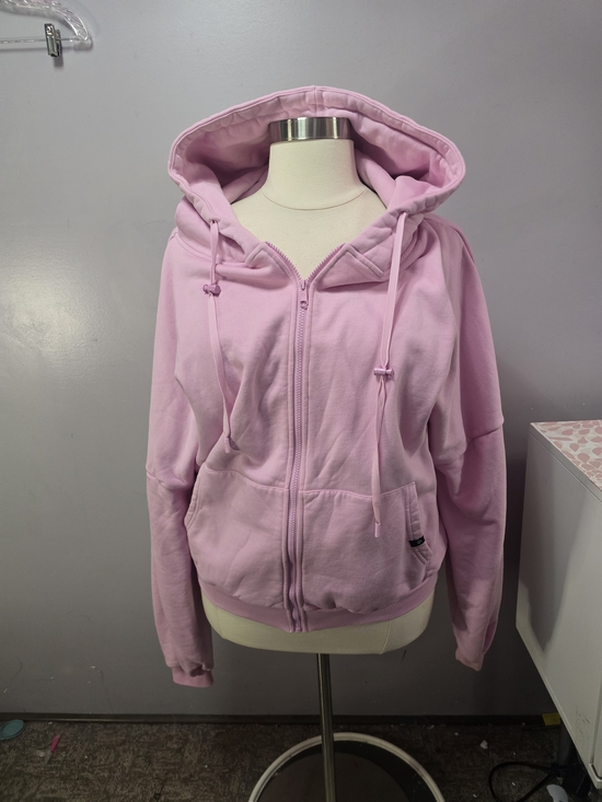 POPFLEX Jackets & Blazers - Popflex Pink Zip-Up Hoodie Jacket Size L/xl